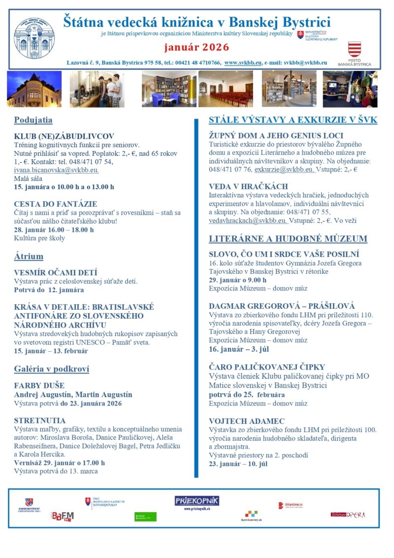 Program mesiaca január 2026