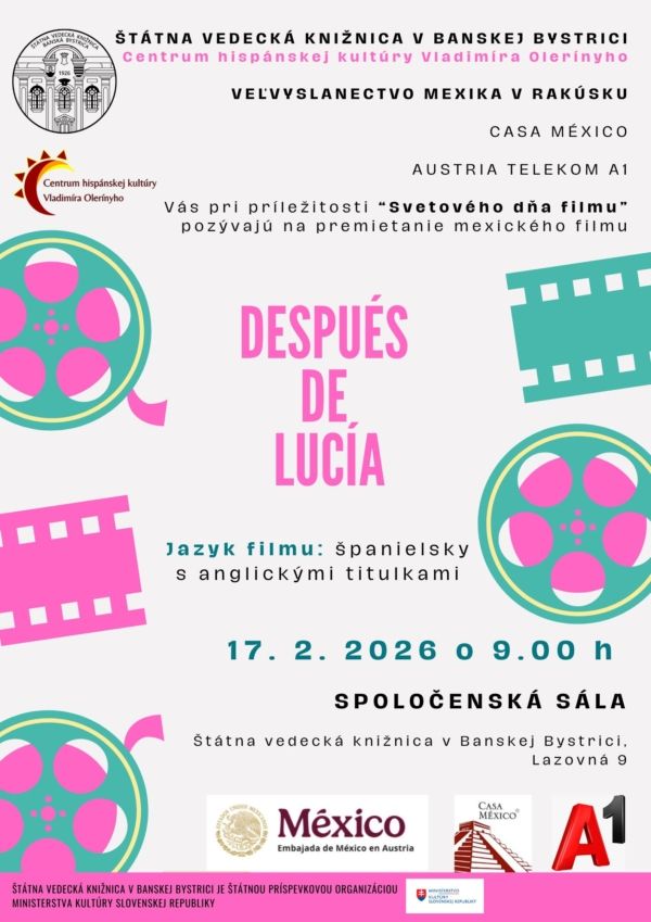 Pozvánka na premietanie filmu s názvom "Po Lucií"
