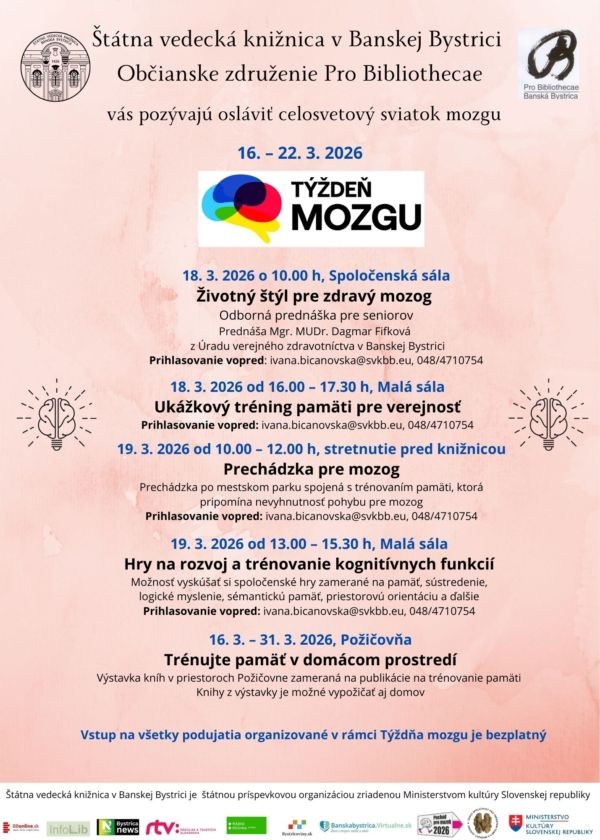 TYZDEN MOZGU_2026 plagát k podujatiu