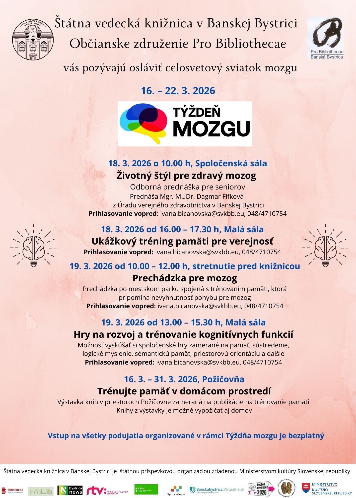 TYZDEN MOZGU_2026 plagát k podujatiu