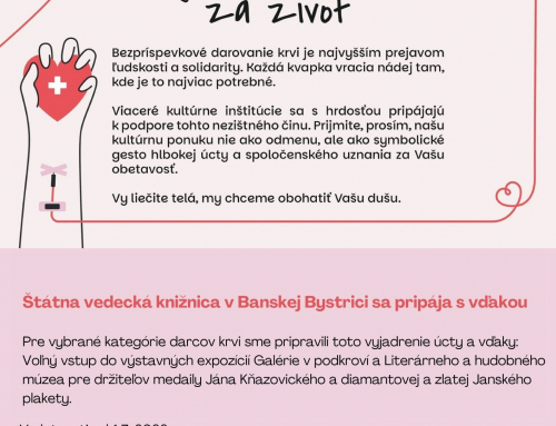 Kultúra ďakuje za život
