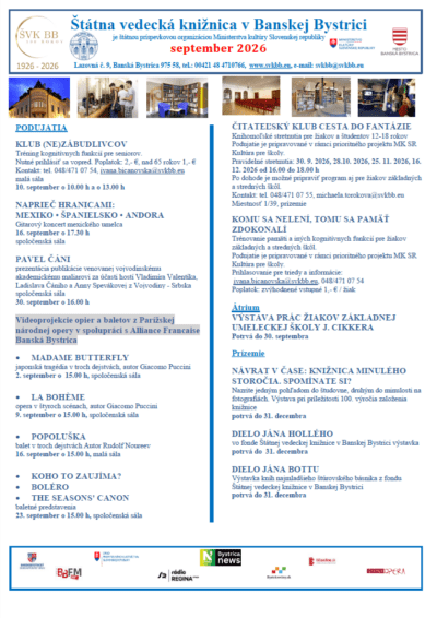Program september 2026